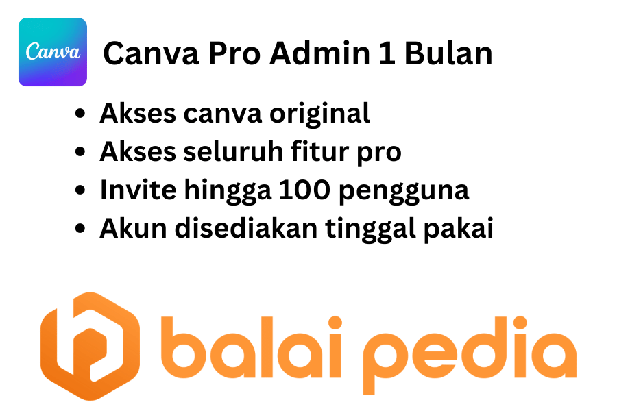 Canva Pro Admin 1 Bulan